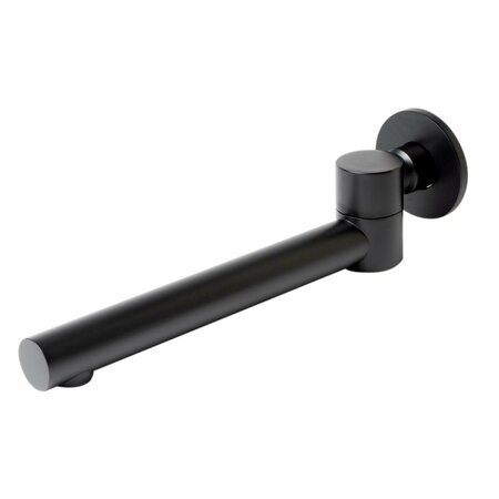 KD VESTIDOR Round Foldable Tub Spout Black Matte - Solid Brass Luxury Item for Modern Bathrooms KD2753423